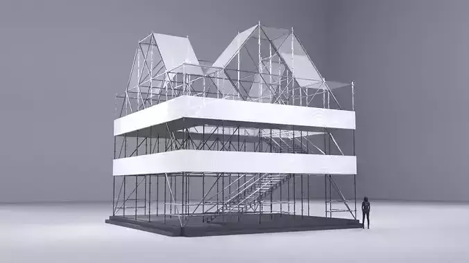 Layher Structure Pavilion 7 3D model