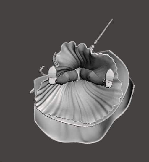 ANIME KNIGHT GIRL HEROINE MINIATURE MODEL FOR FANTASY GAMES RPG 3D print model_7