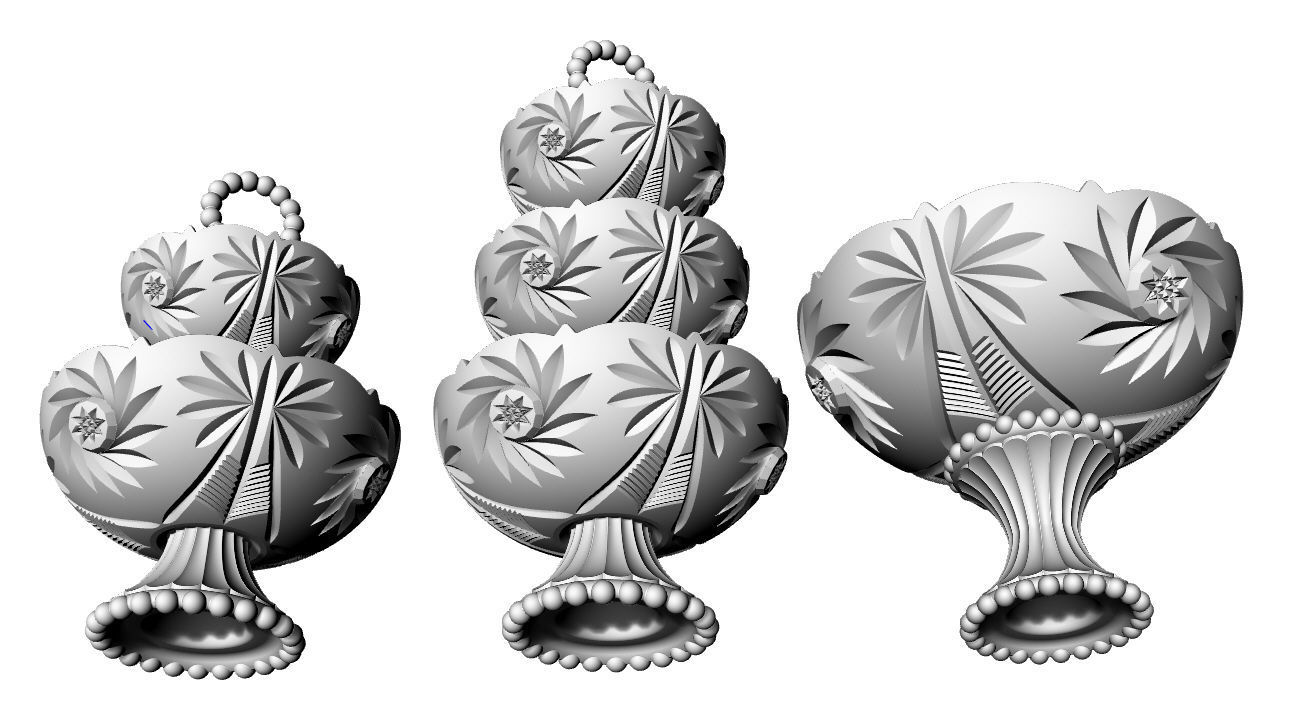 Decorative Glass Sweets plate  3D print model_6