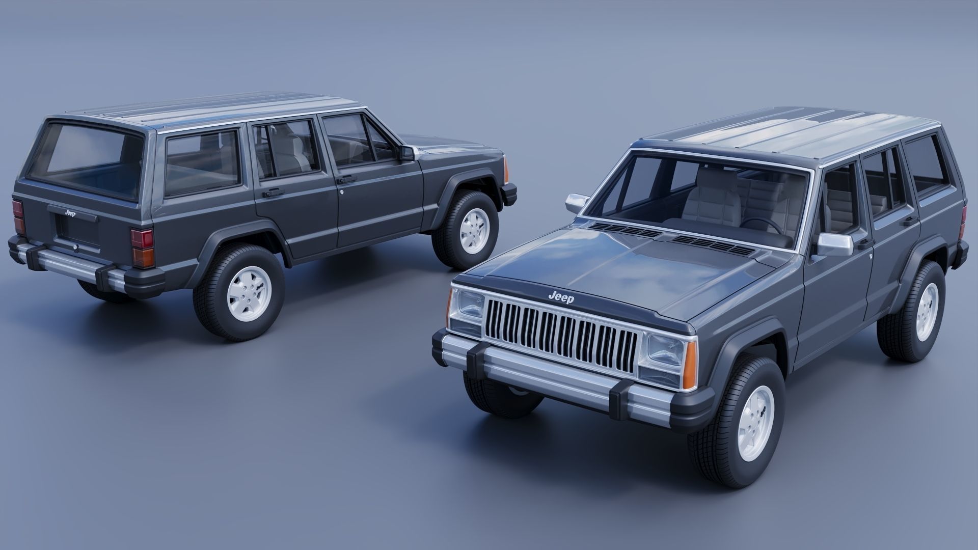 Jeep Cherokee XJ 1984   3D print model_1