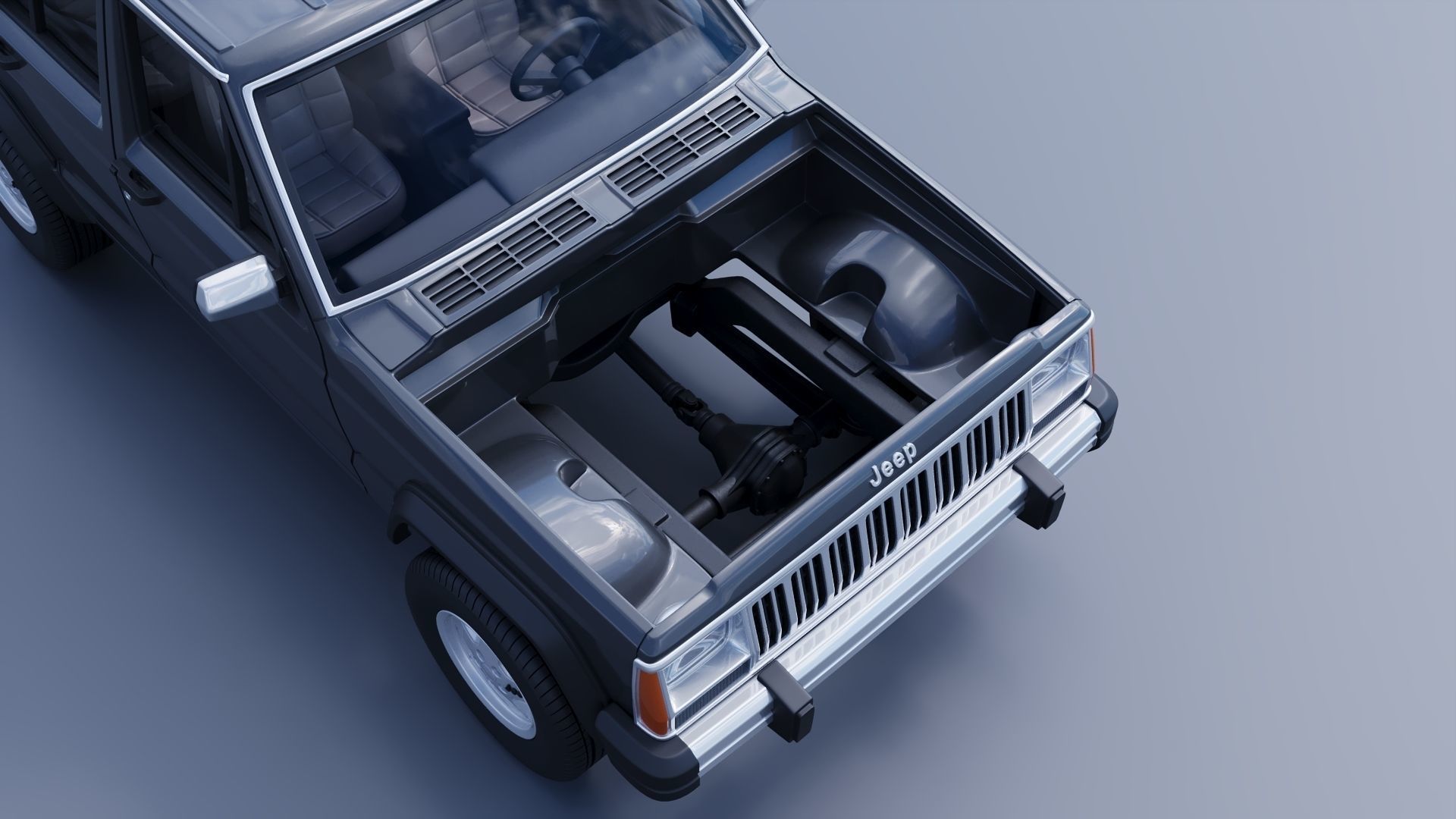 Jeep Cherokee XJ 1984   3D print model_11