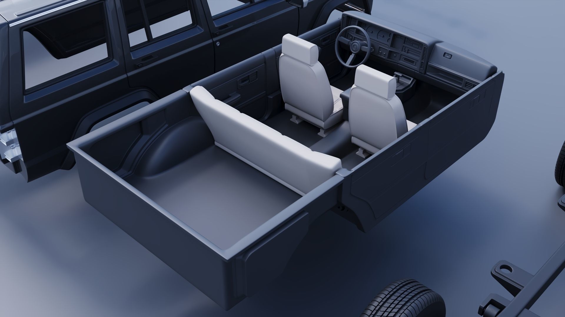 Jeep Cherokee XJ 1984   3D print model_21