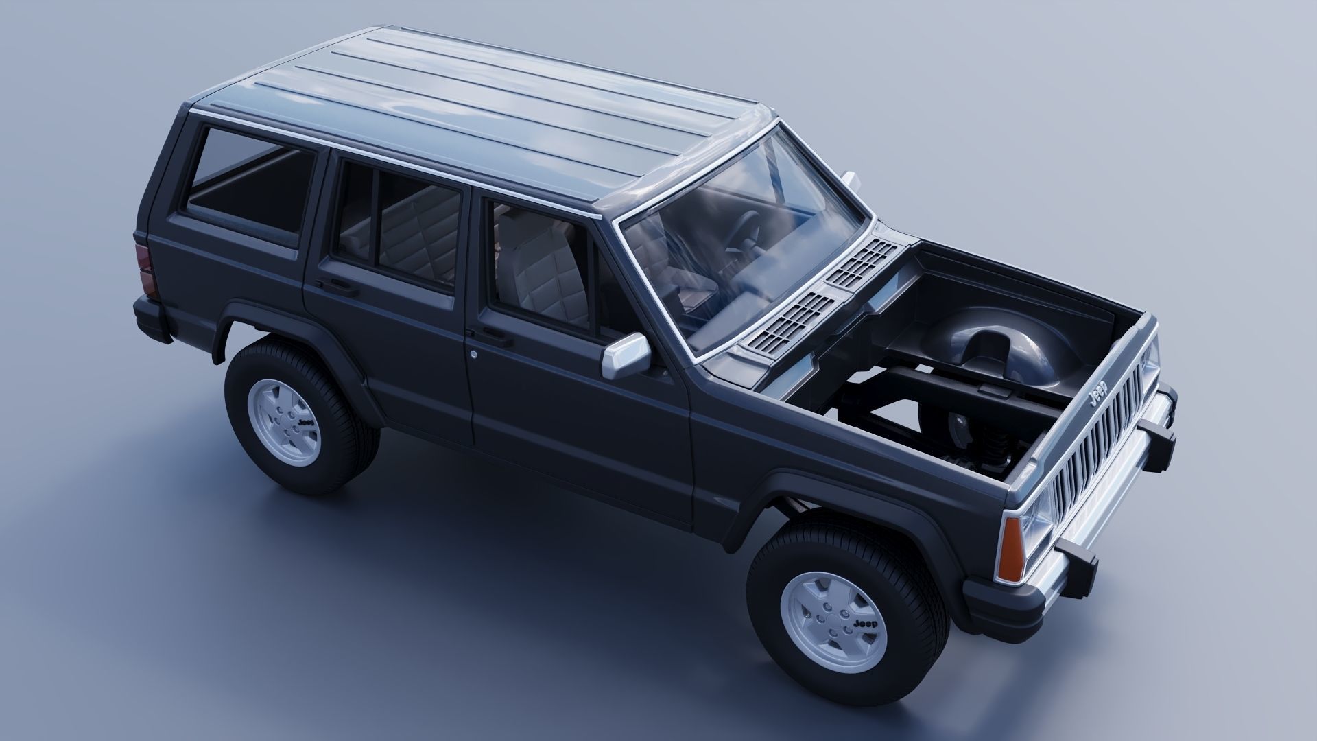 Jeep Cherokee XJ 1984   3D print model_10