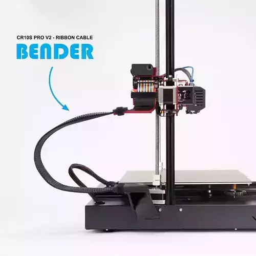 Bender - Creality CR10S Ribbon Cable Diverter 3D print model