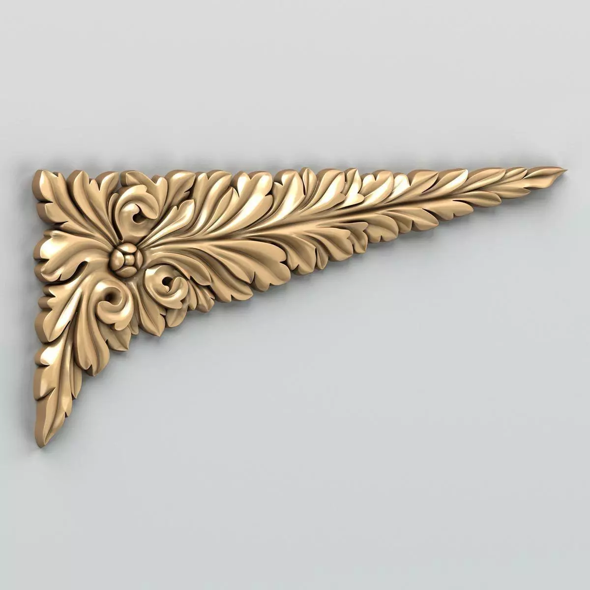 Carved decor corner 007 3D model_0
