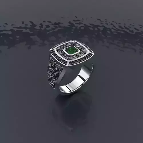 Man graduation Ring - Jewelry 3D - AN-619