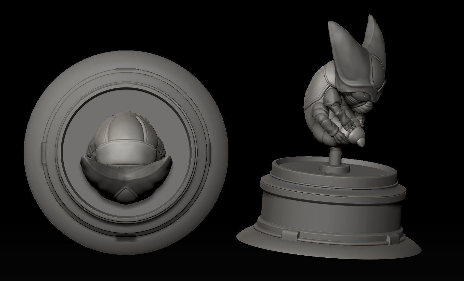 LARVA FETO CELL DRAGON BALL Z para imprimir 3D print model_3