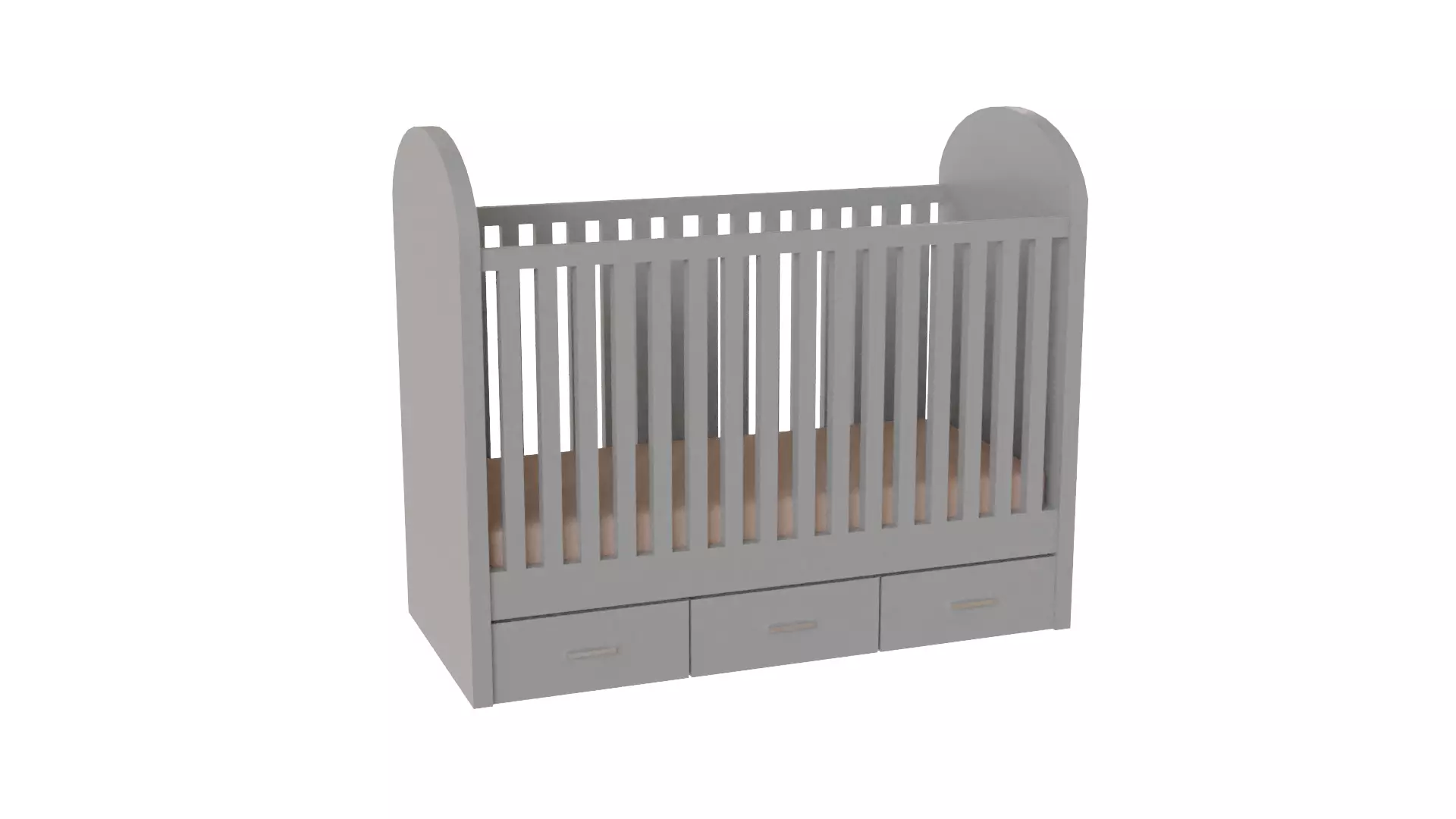 Childs Crib Free 3D model