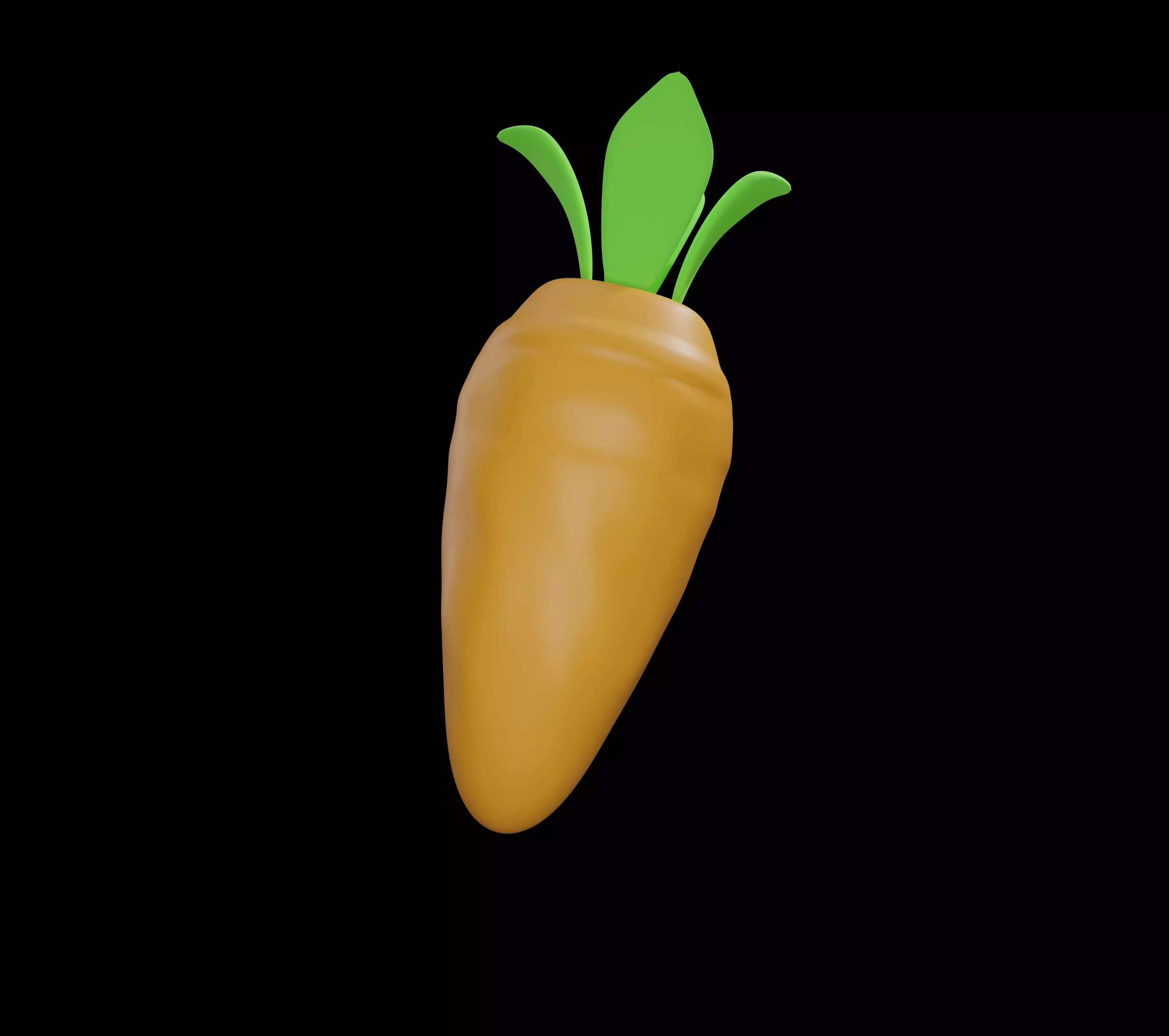 Cute carrot model 3D from blender  Free 3D model_0