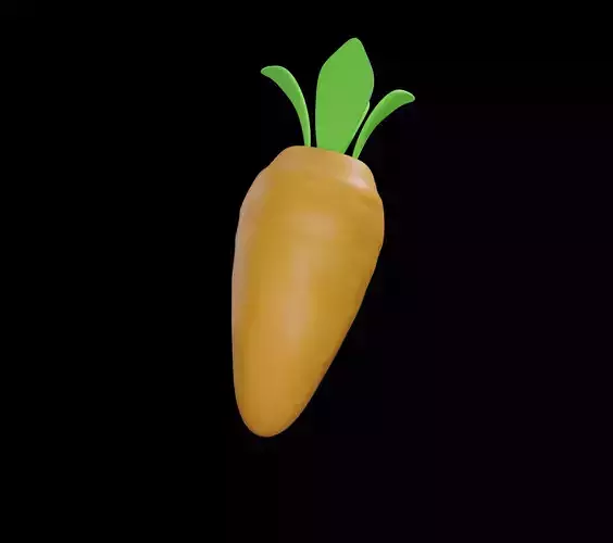 Cute carrot model 3D from blender 