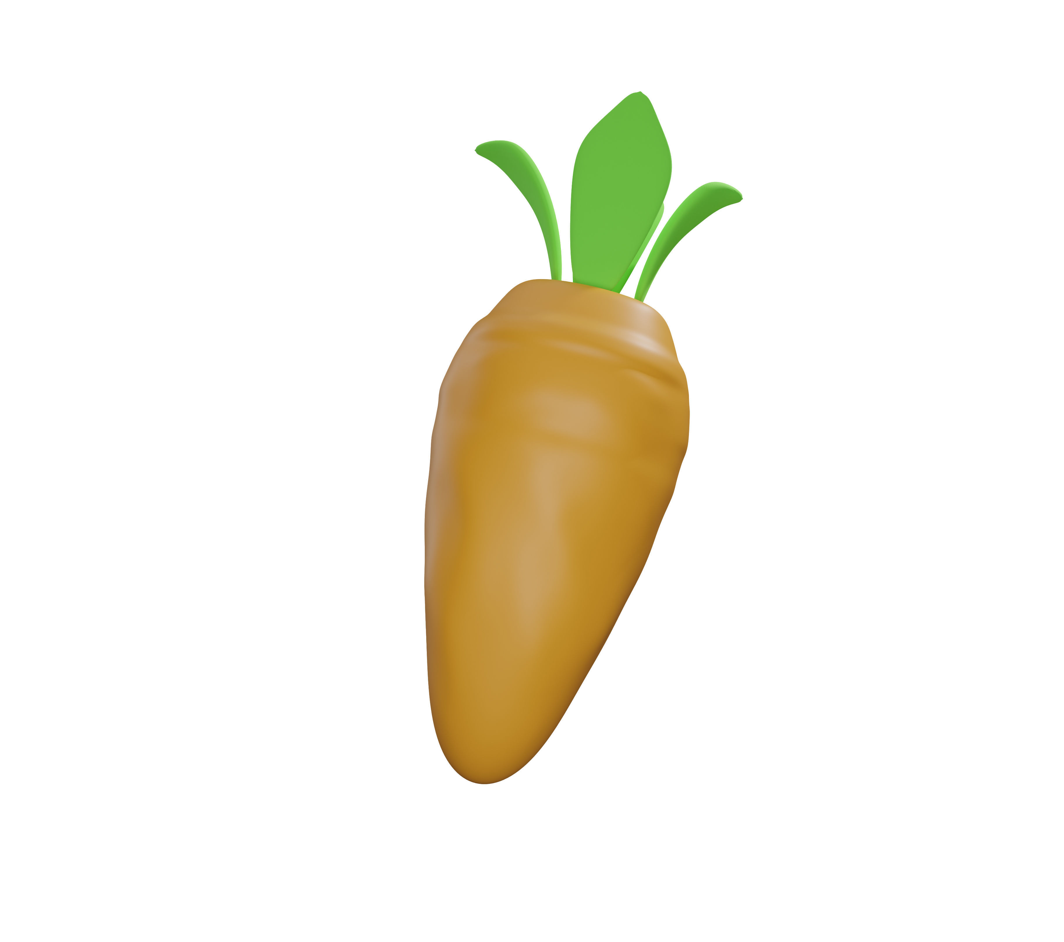 Cute carrot model 3D from blender  Free 3D model_1