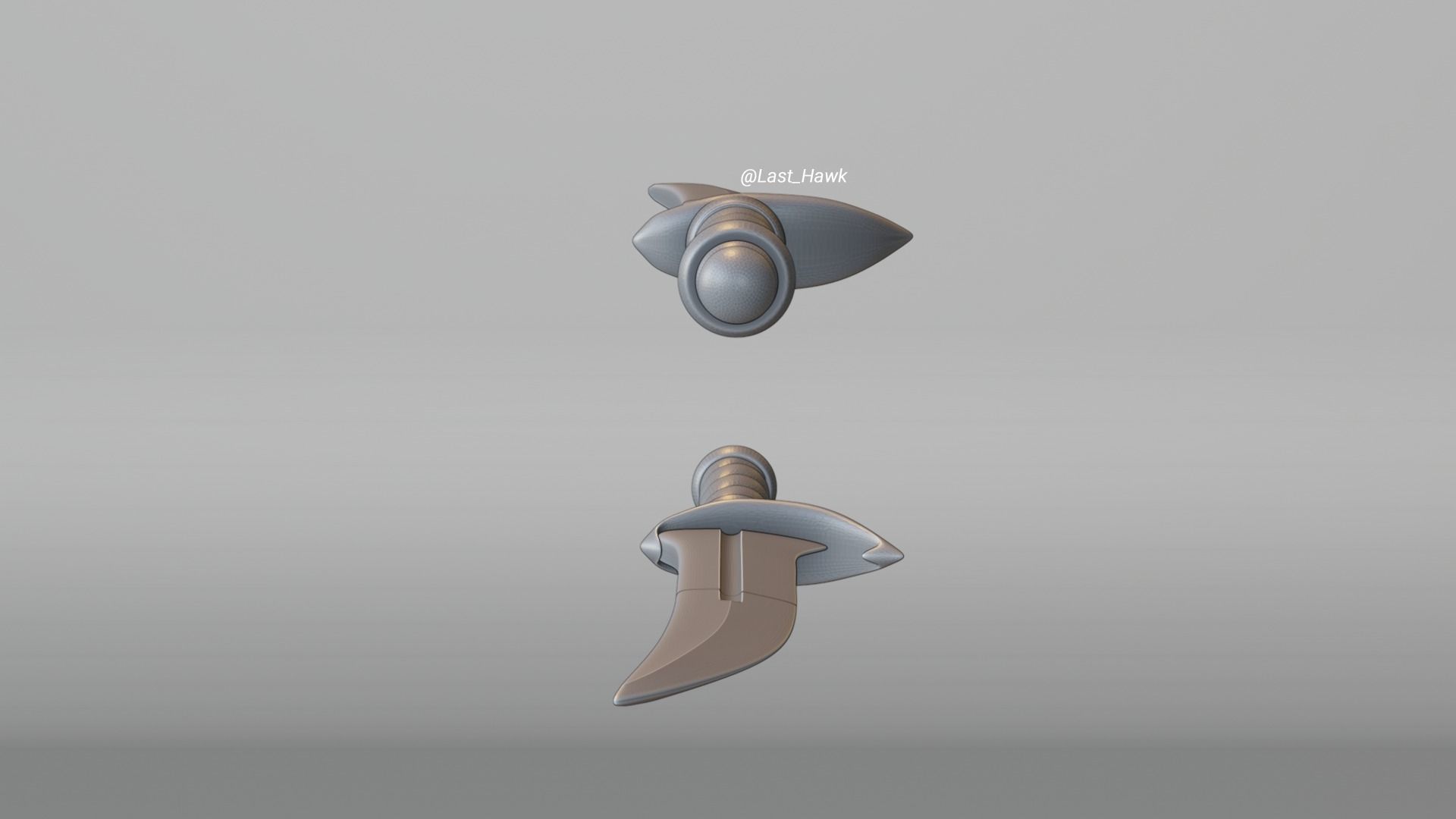 Baldurs Gate Dagger for cosplay 3D print model_7