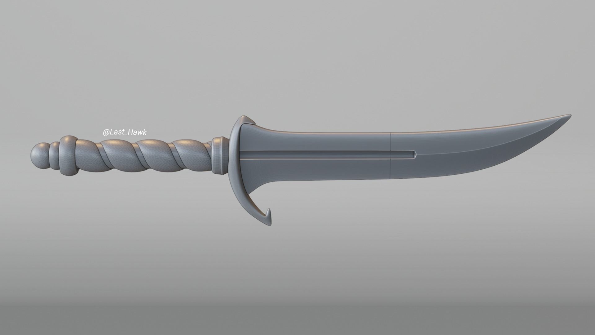 Baldurs Gate Dagger for cosplay 3D print model_3