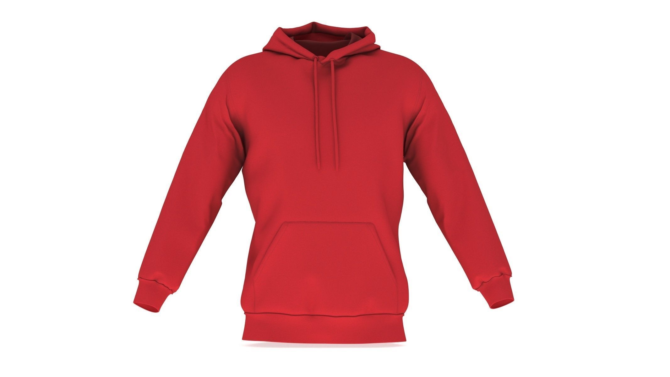 3D model Hoodie Generic Red VR / AR / low-poly | CGTrader