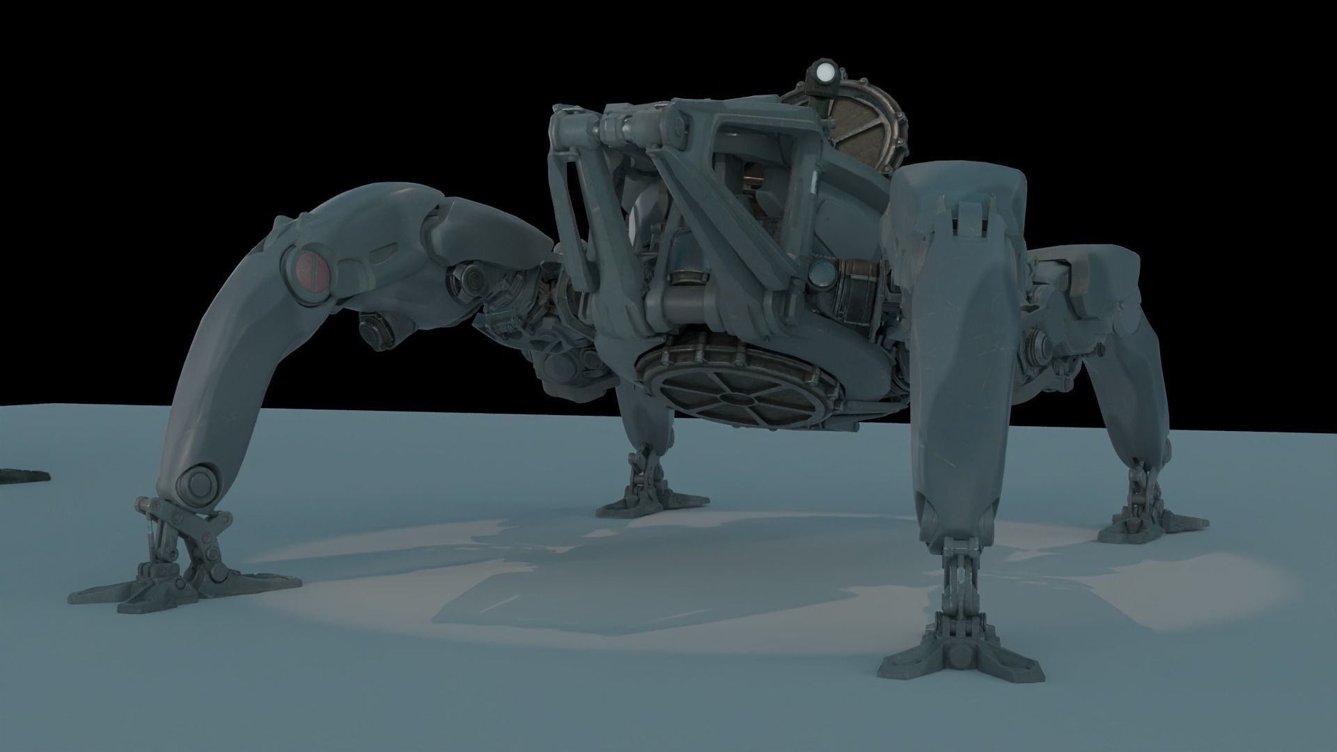 Sci-fi Mecha And Military vehicles Pack Low-poly 3D model_5