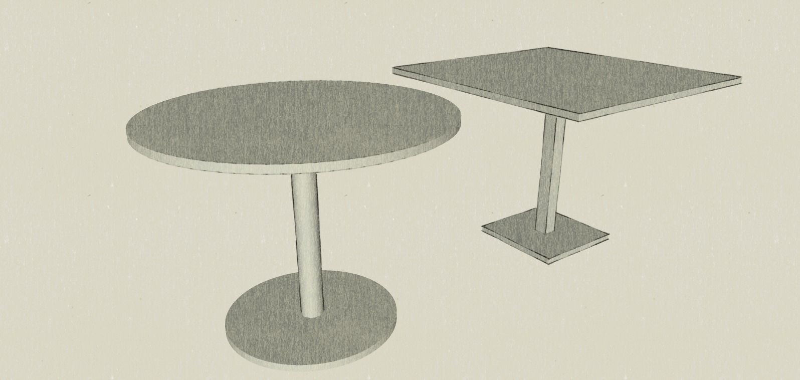 Table 04 simple model Free 3D model_5