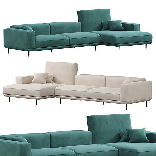 Denny Sofa By Gamma 3D model