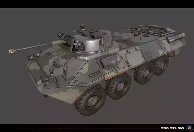 APC BTR-90 Low-poly 3D model