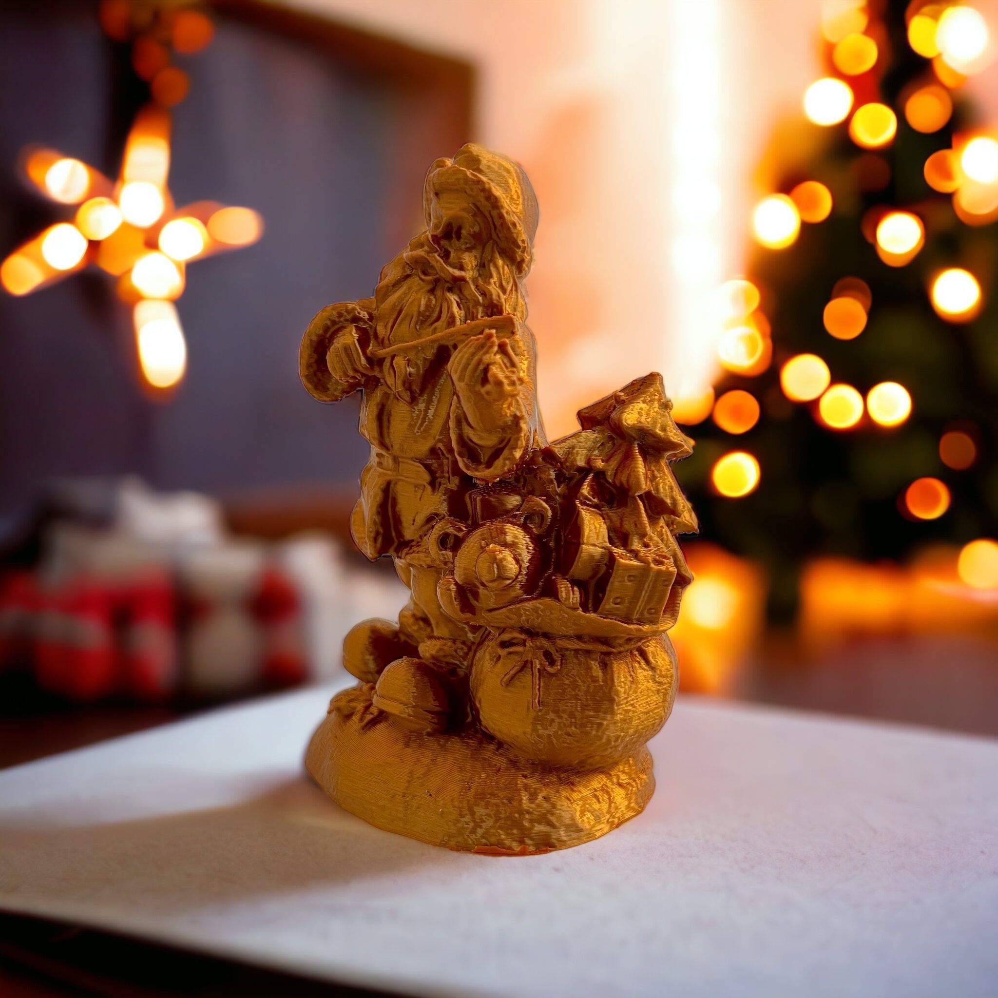 Santa and Teddy 3D print model_2