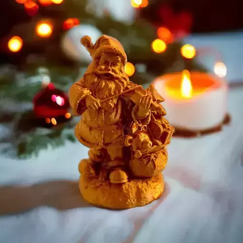 Santa and Teddy 3D print model Santa and Teddy 3D print model