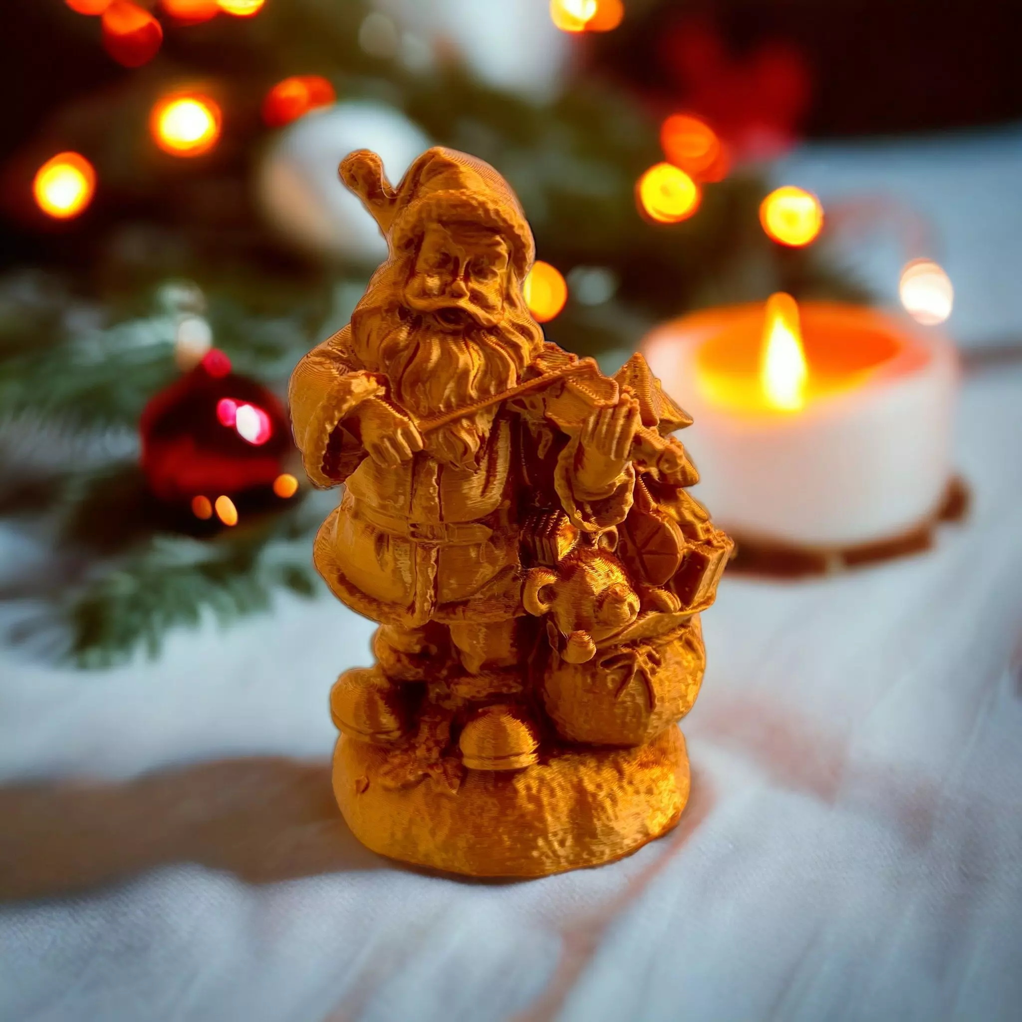 Santa and Teddy 3D print model_0