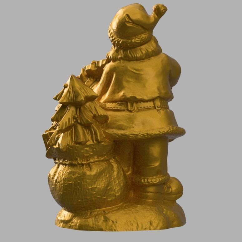 Santa and Teddy 3D print model_7