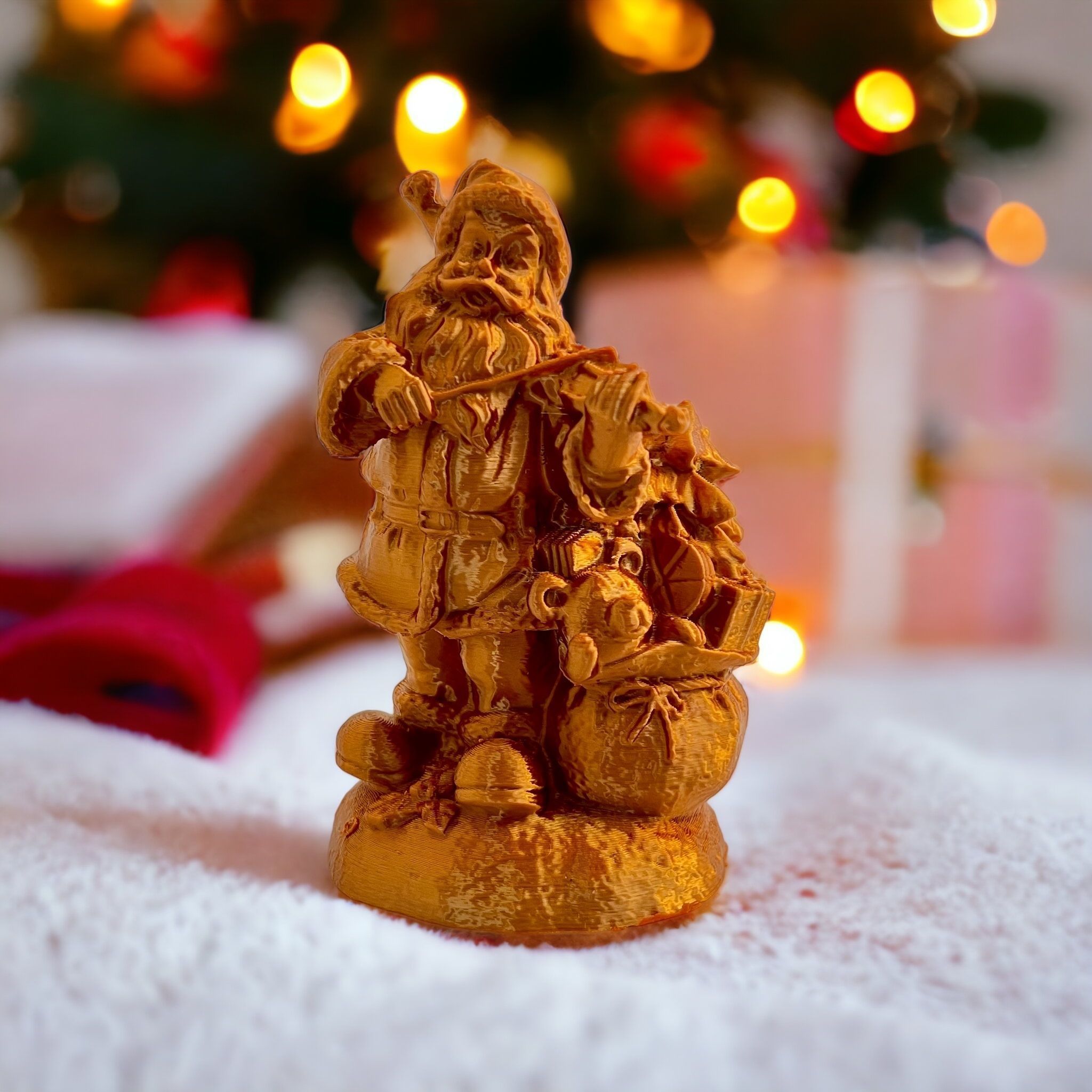 Santa and Teddy 3D print model_3