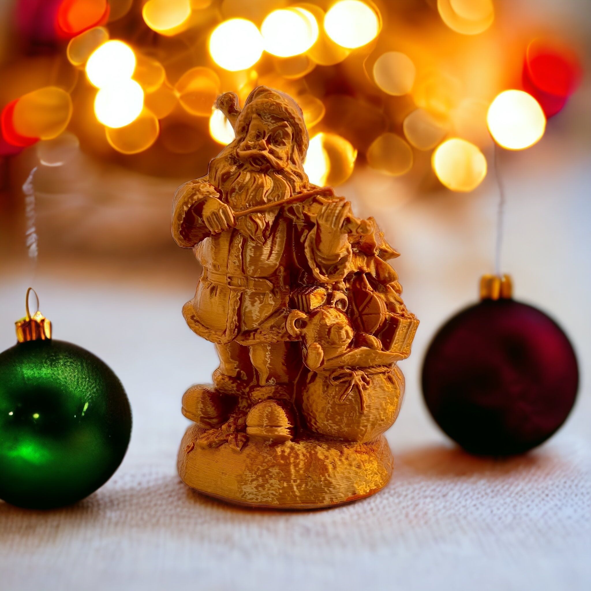 Santa and Teddy 3D print model_1