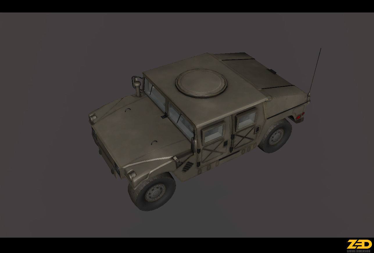 Army Vehicles Pack Low-poly 3D model_3