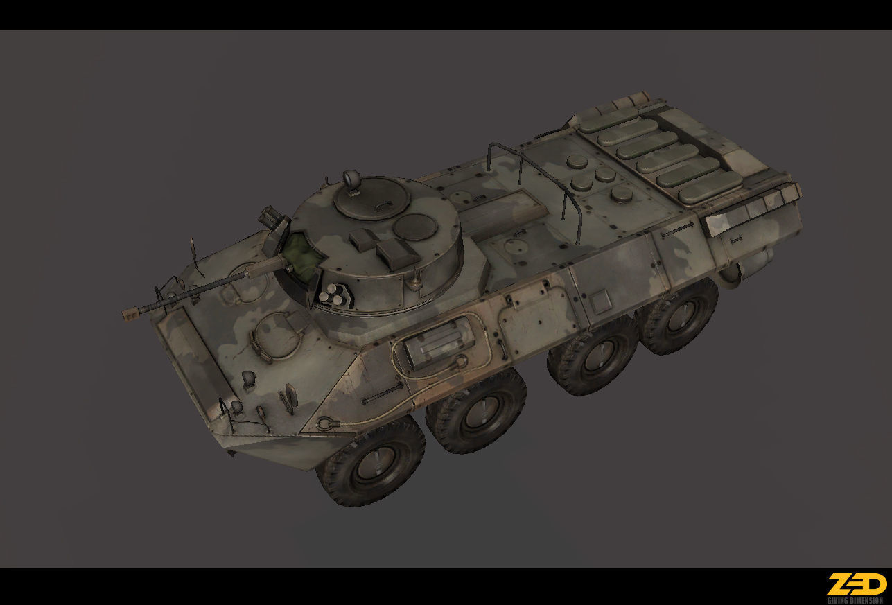 Army Vehicles Pack Low-poly 3D model_5