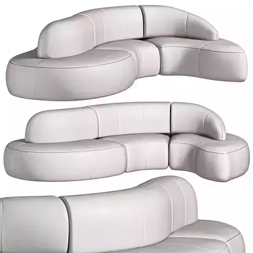  WAVE Sofa By Gamma 3D model