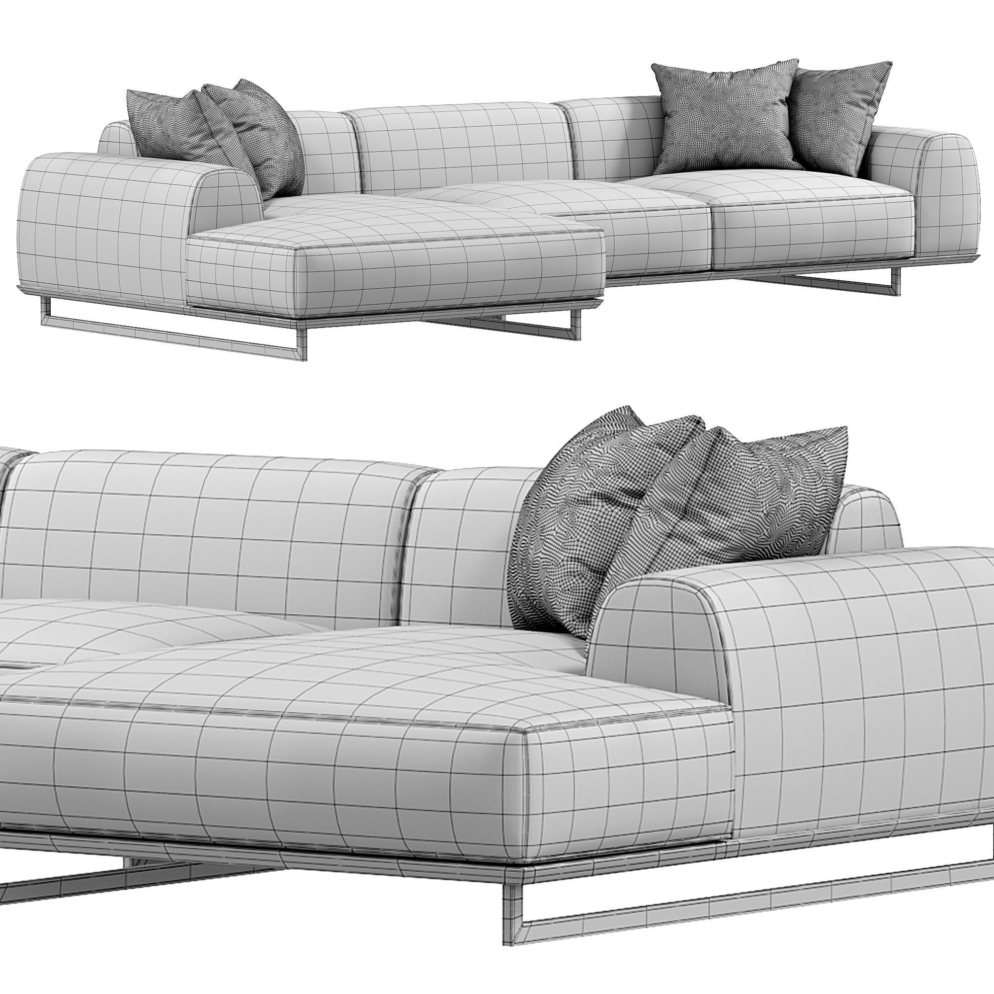 Brandy Sofa by Gamma 3D model_2