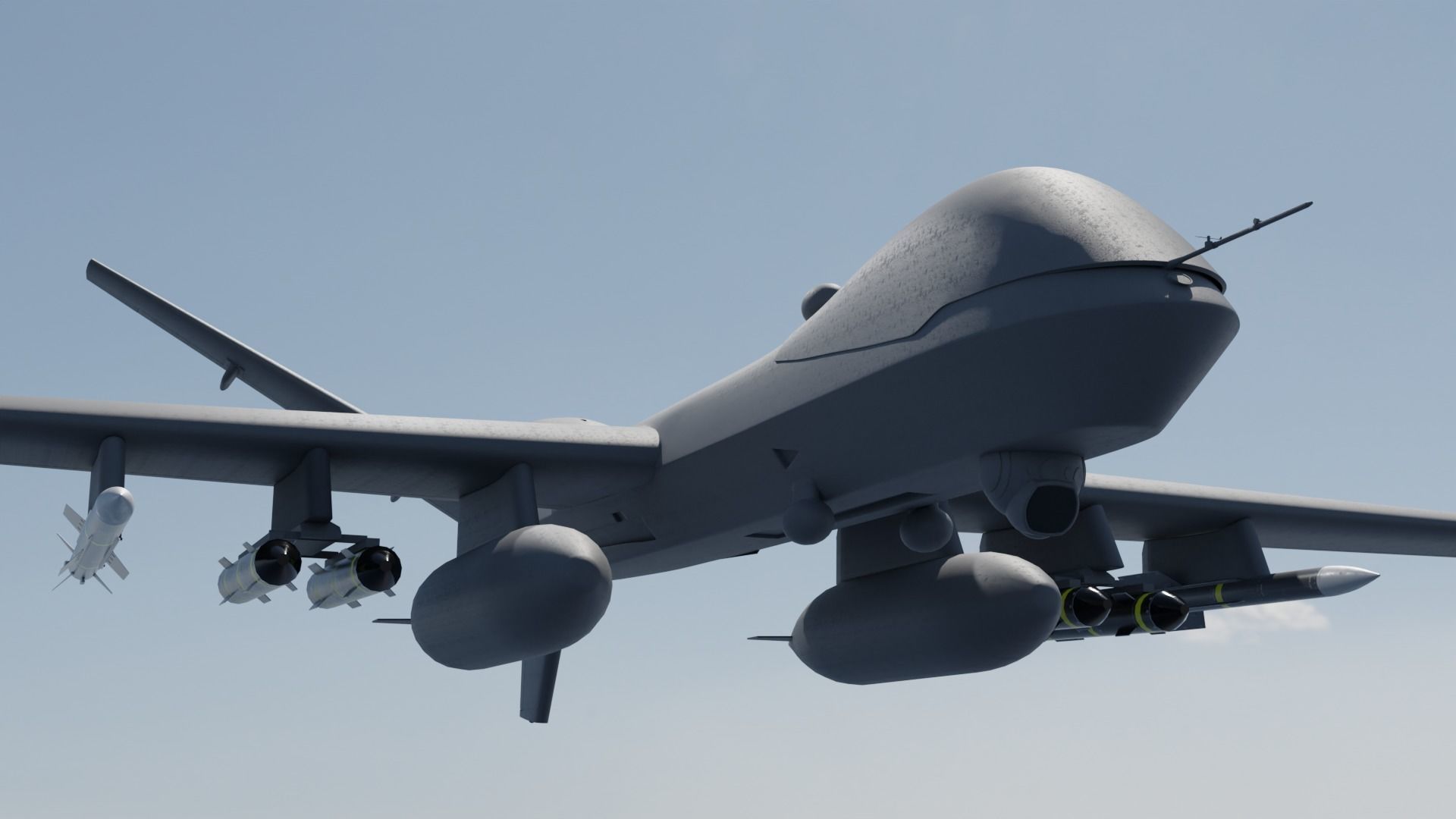 MQ9 drone 3D model_1