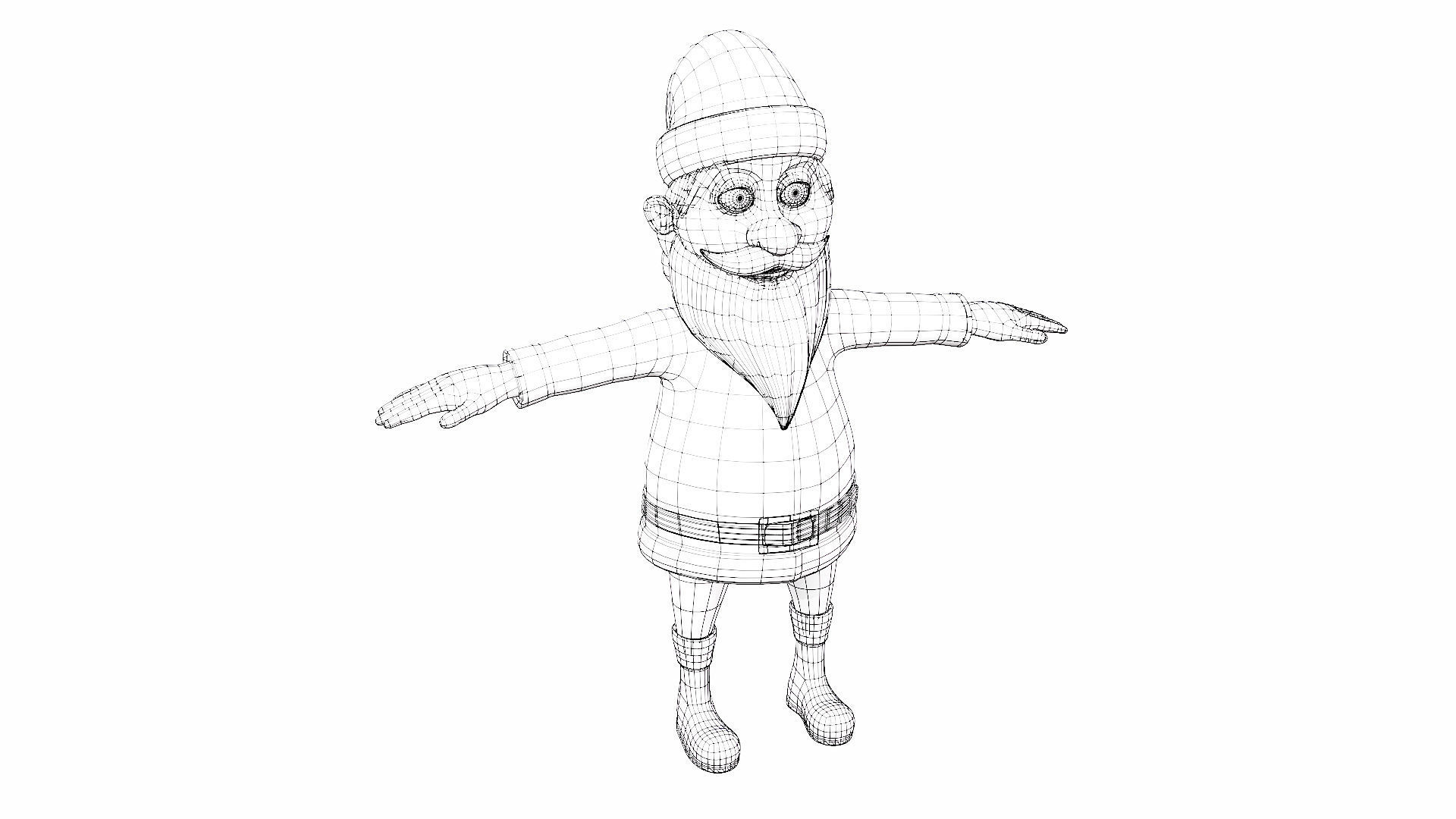 Santa Claus character 3d model  3D model_5