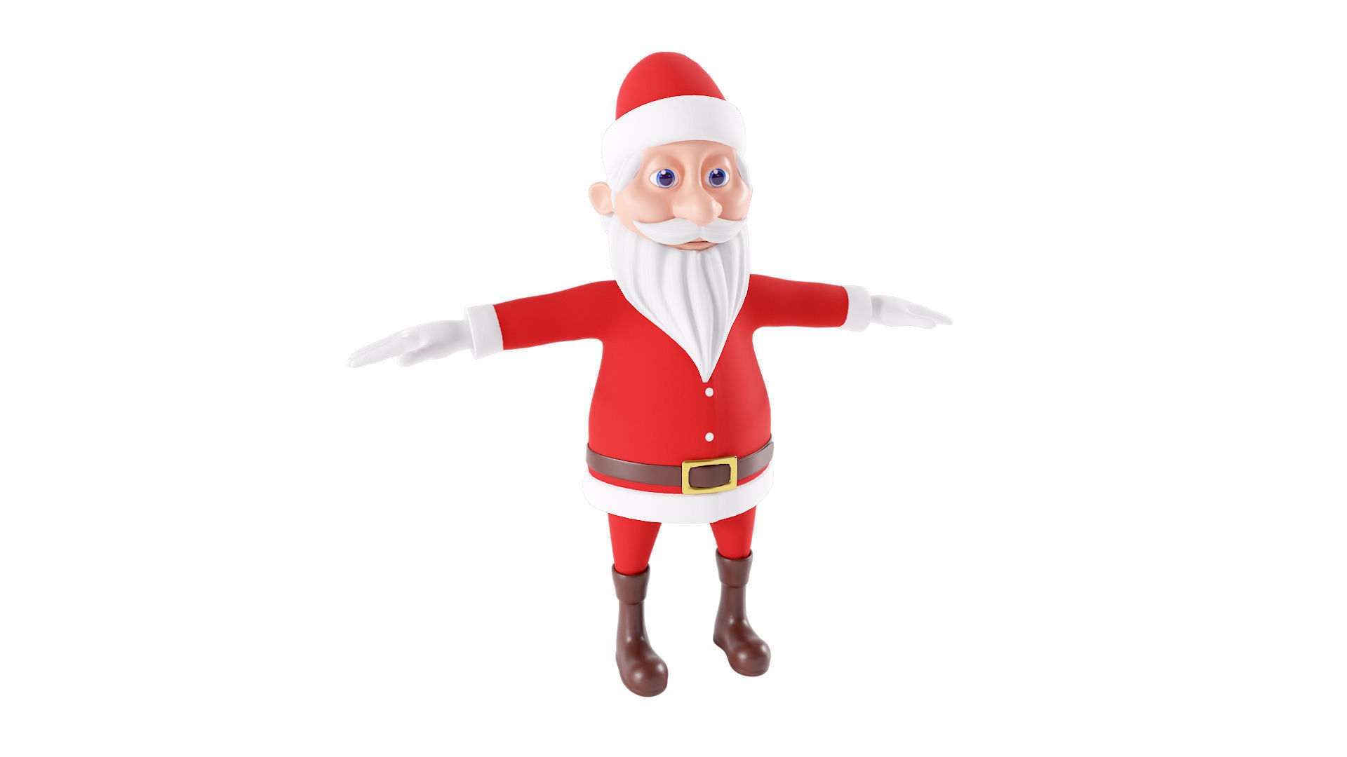 Santa Claus character 3d model  3D model_1