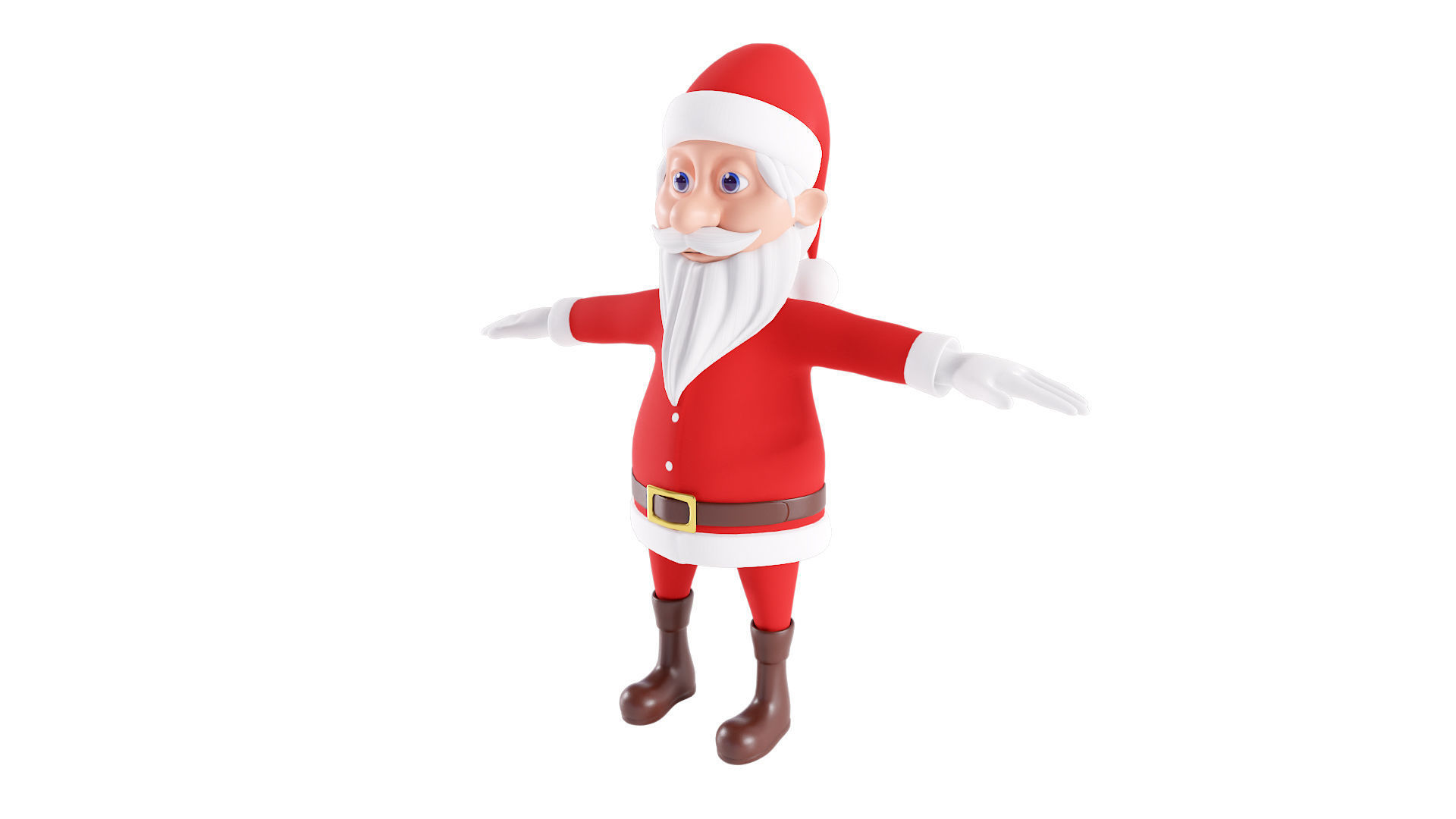 Santa Claus character 3d model  3D model_2
