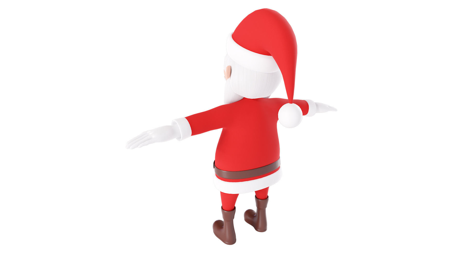 Santa Claus character 3d model  3D model_4
