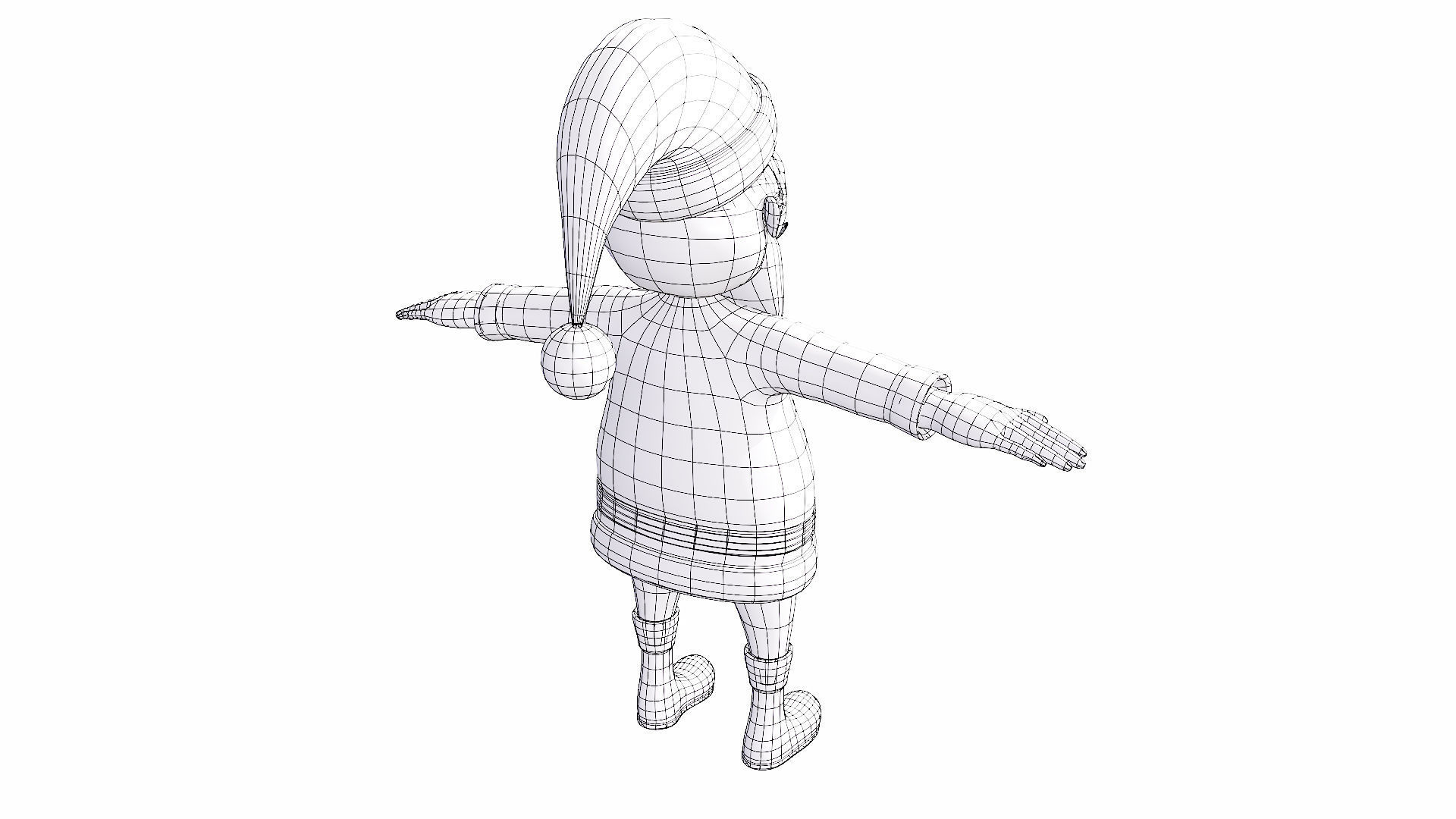 Santa Claus character 3d model  3D model_7