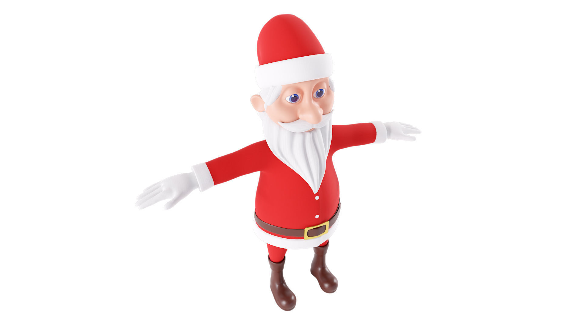 Santa Claus character 3d model  3D model_3
