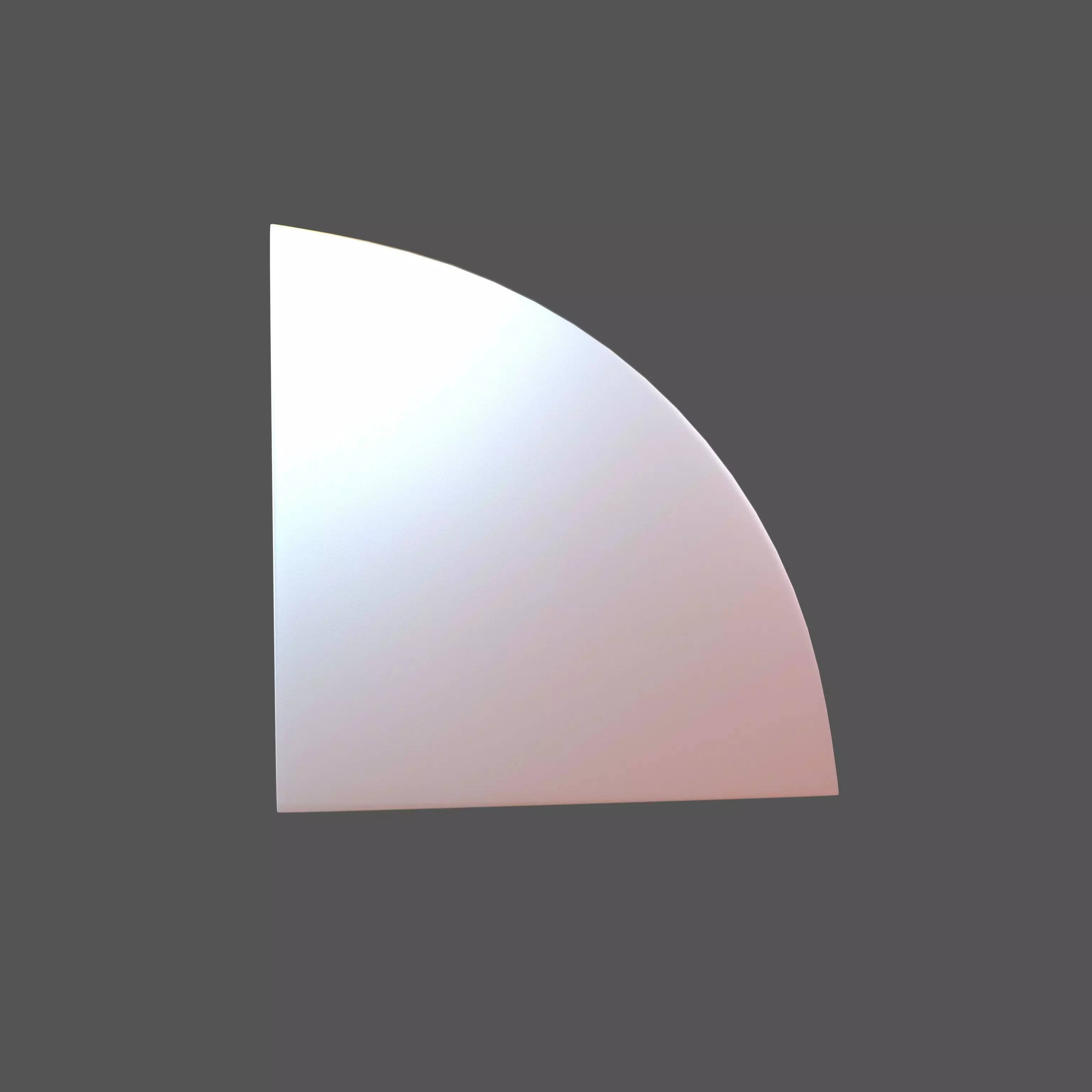 Quarter Circle v1 004 Low-poly 3D model_0