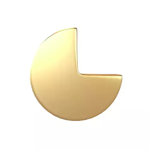 Seventy Five Percent Circle V1 001 Low-poly 3D model
