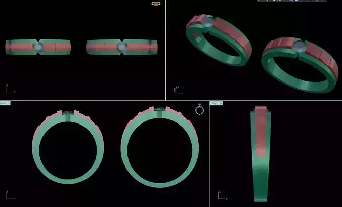 77 file model wedding ring diamond  rhino can fix file size