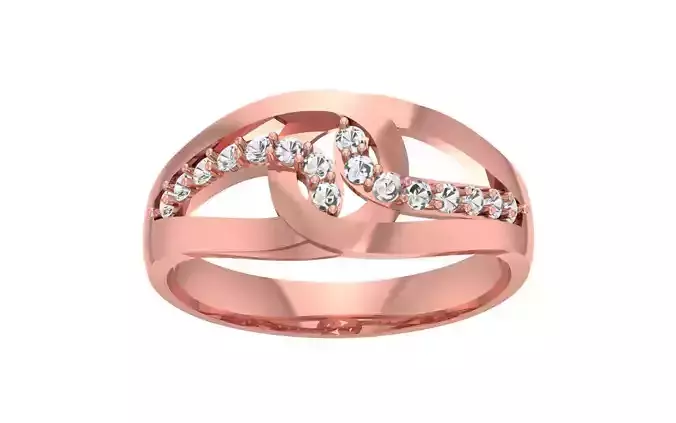 Round Cut Split Shank Wedding Band 3dm STL OBJ FBX  Details