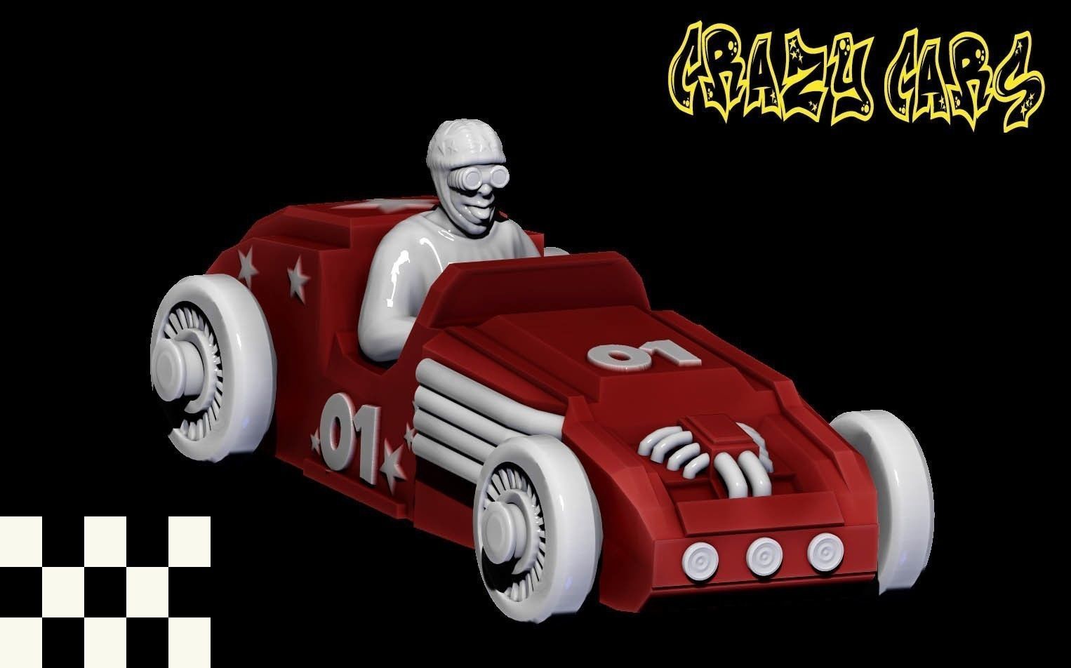 CRAZY CAR 3D print model_7