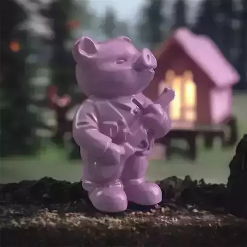 Pig hunter 3D print 3D print model