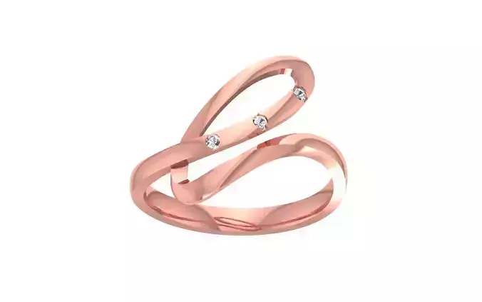 Trending Fashion Wedding Band 3dm STL OBJ FBX Render Details