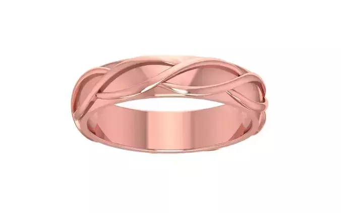 Plain Gold Women Wedding Band 3dm STL OBJ FBX Render Details