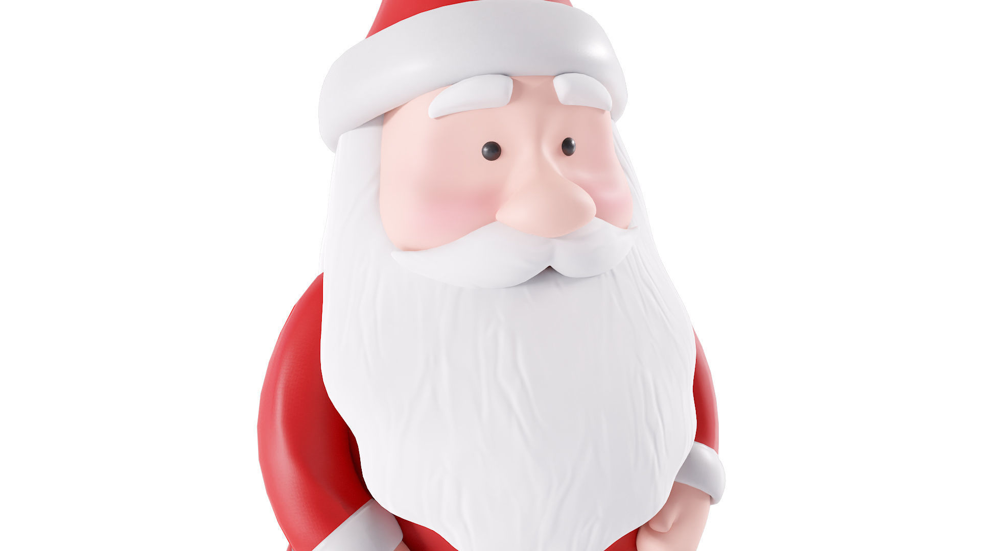 Santa Claus doll 3d model 3D model_2
