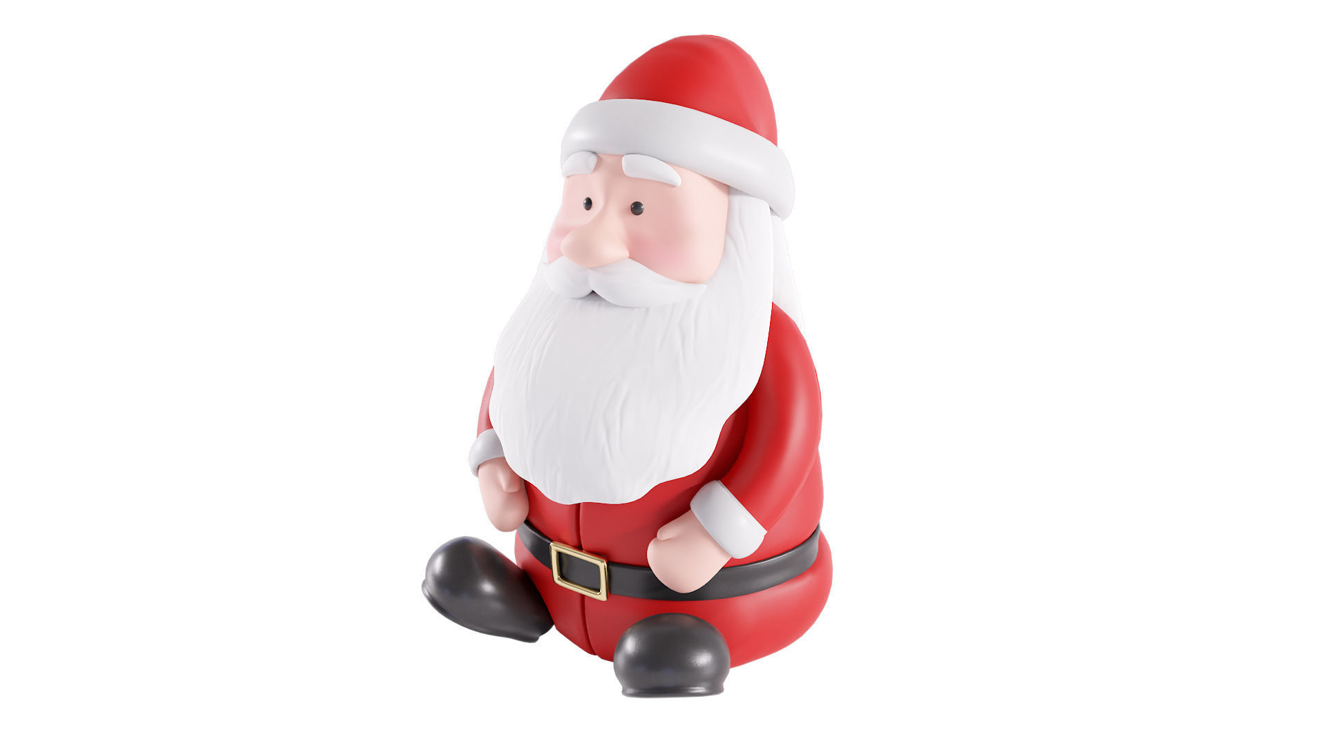 Santa Claus doll 3d model 3D model_1
