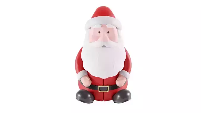 Santa Claus doll 3d model 